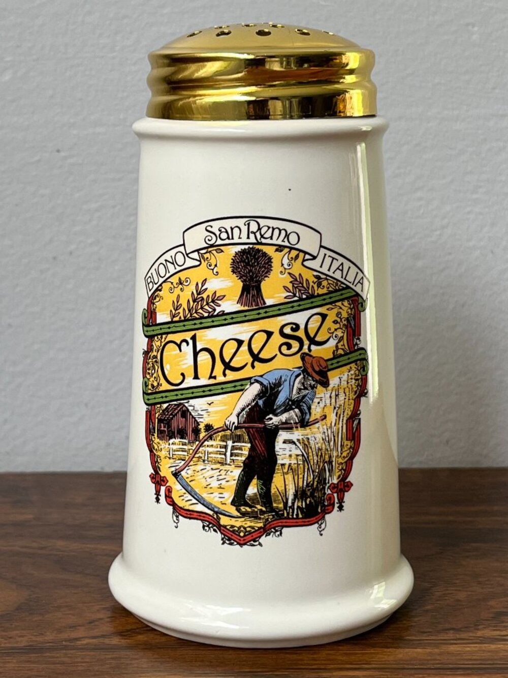 Himark San Remo Italian Parmesan Cheese Shaker Container Vintage Taiwan